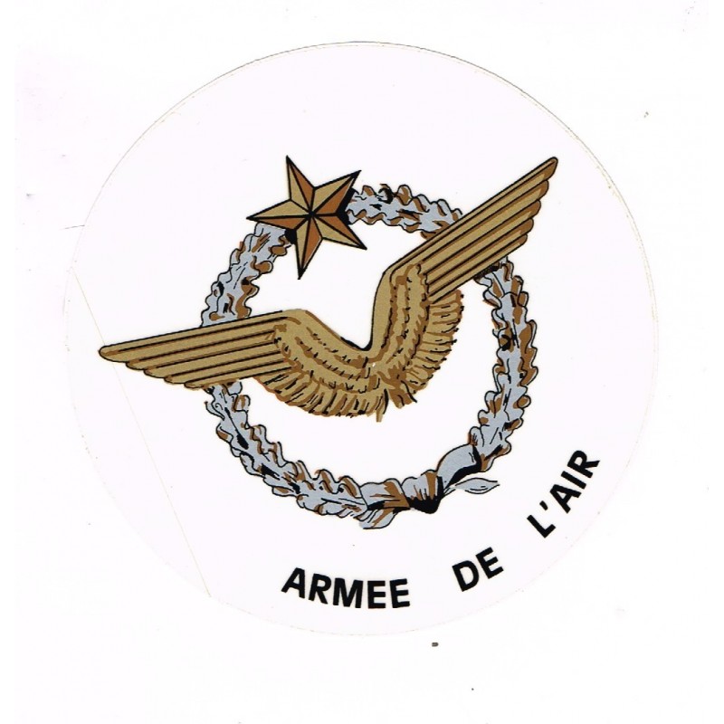 AUTOCOLLANT ARMEE DE L'AIR - COULEUR OR