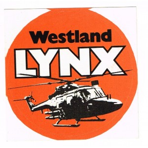 AUTOCOLLANT HELICOPTERE WESTLAND LYNX
