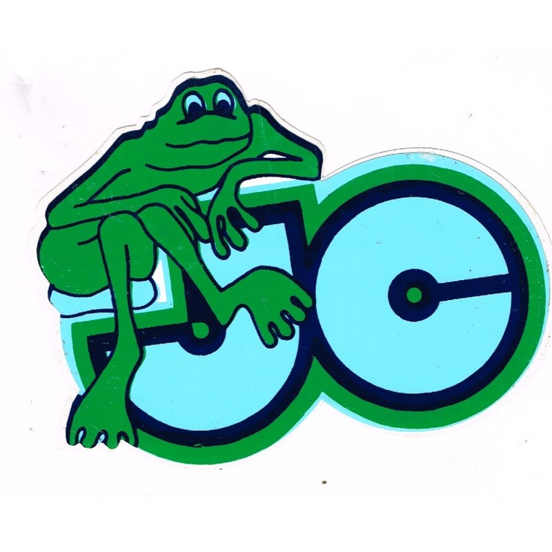 AUTOCOLLANT GRENOUILLE JC.