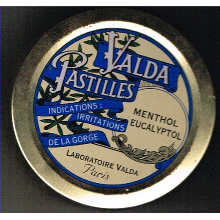 BOITE METAL PASTILLES VALDA - MENTHOL EUCALYPTOL