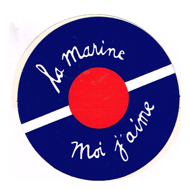 AUTOCOLLANT LA MARINE MOI J'AIME - BACHI