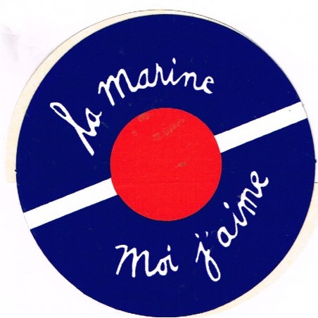 AUTOCOLLANT LA MARINE MOI J'AIME - BACHI