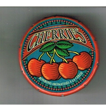 BOITE CHERRIES BONBONS AROMATISES A LA CERISE 
