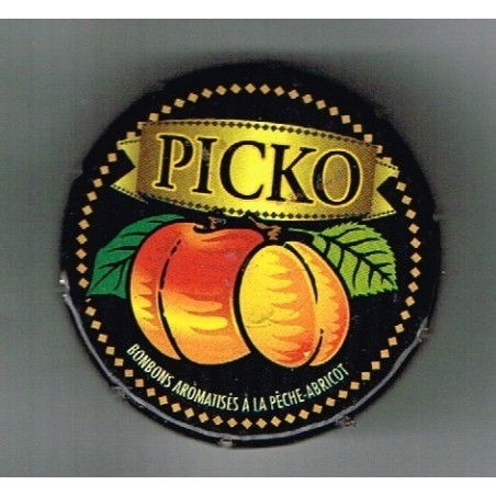 BOITE PICKO BONBONS AROMATISES A LA PECHE-ABRICOT
