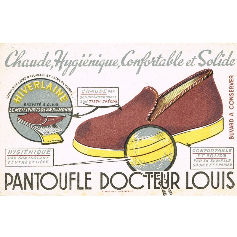 BUVARD PANTOUFLE DOCTEUR LOUIS