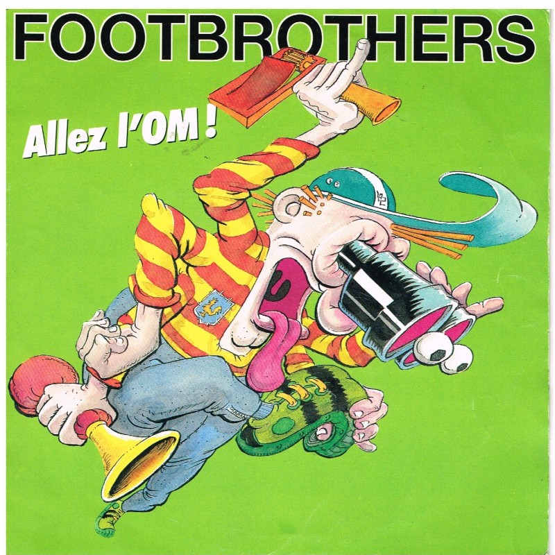 DISQUE 45 TOURS 17 cm BIEM  ALLEZ L'OM - FOOTBROTHERS