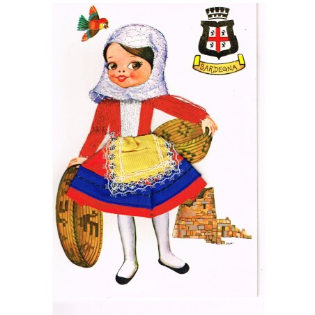 CARTE POSTALE BRODEE HABILLEE - SARDAIGNE