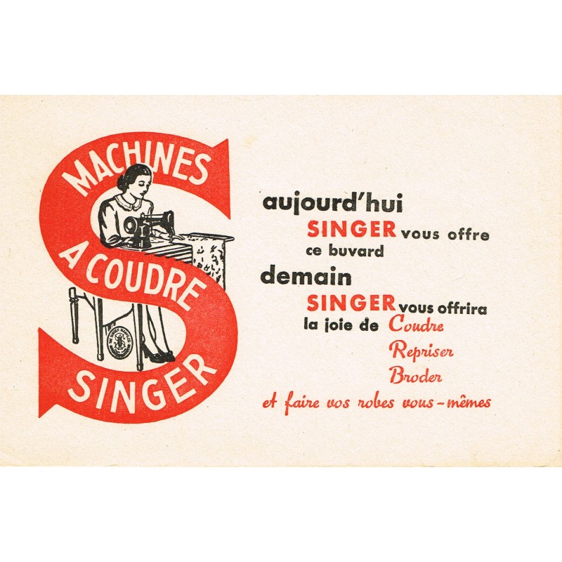 BUVARD  MACHINE A COUDRE SINGER BUVARD  MACHINE A COUDRE SINGER