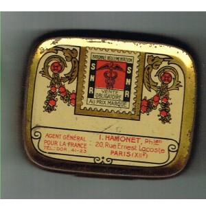 BOITE EN METAL DE PASTILLES BLACKOÏDS BROWN