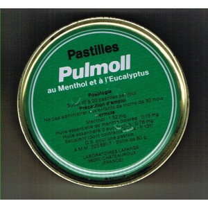 BOITE DE PASTILLES PULMOLL-AU MENTHOL ET A L'EUCALYPTUS BOITE DE PASTILLES PULMOLL-AU MENTHOL ET A L'EUCALYPTUS