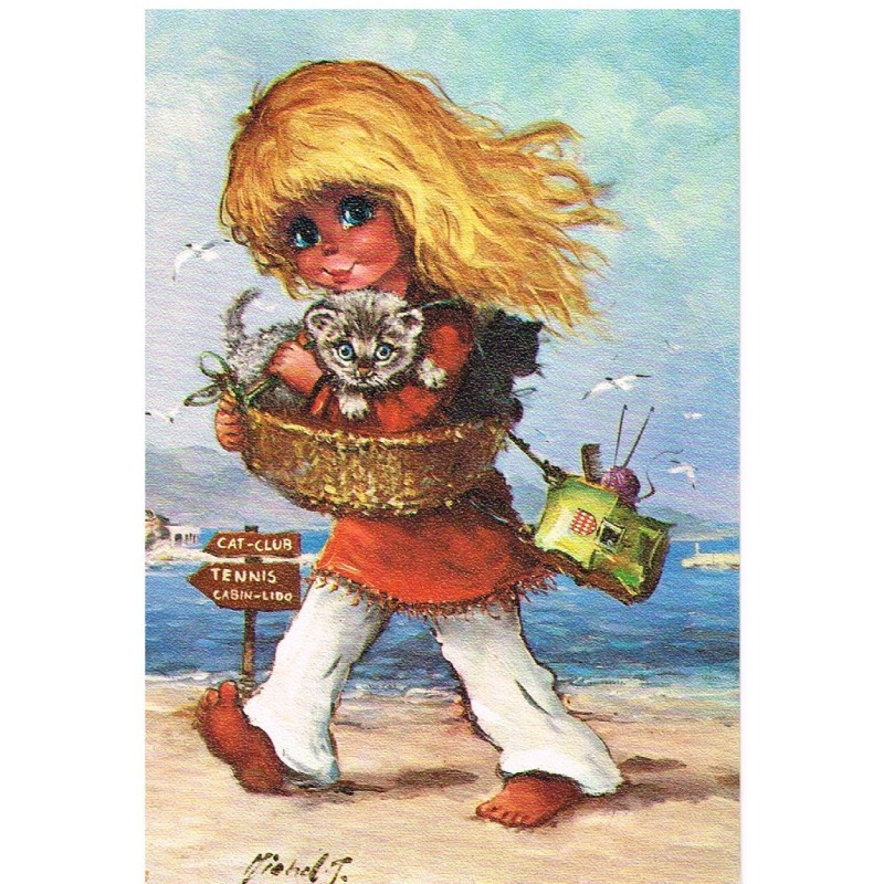 Carte Postale MICHEL THOMAS - SUR LA PLAGE