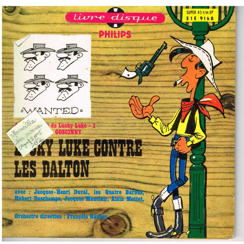 LIVRE-DISQUE 45 TOURS LUCKY LUKE CONTRE LES DALTON