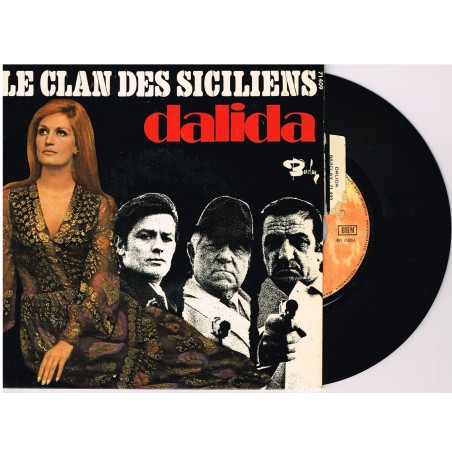 DISQUE 45 TOURS 17 cm EP - BIEM.   DALIDA - LE CLAN DES SICILIENS