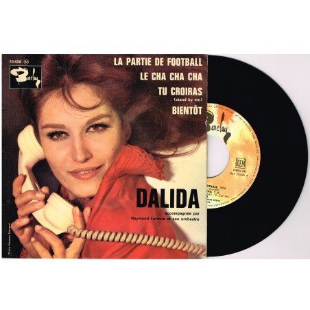 DISQUE 45 TOURS 17 cm EP - BIEM.   DALIDA - LA PARTIE DE FOOTBALL