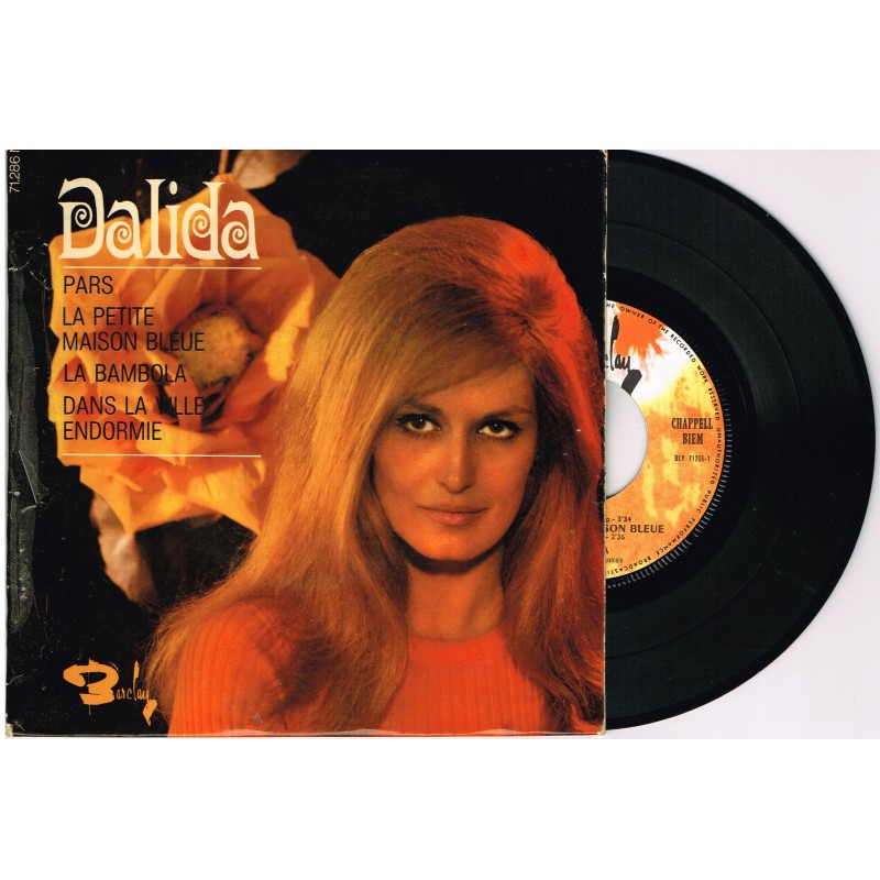 DISQUE 45 TOURS 17 cm EP - BIEM -.DALIDA - PARS