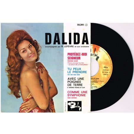 DISQUE 45 TOURS 17 cm EP - BIEM - DALIDA - PROTEGEZ-MOI SEIGNEUR