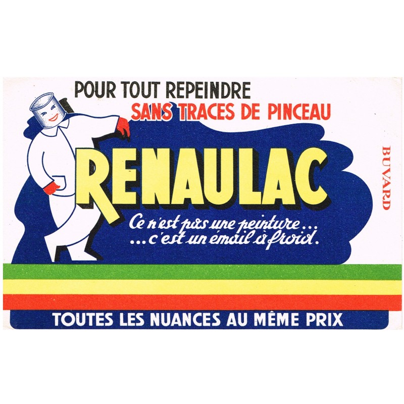 BUVARD RENAULAC - POUR TOUT REPEINDRE SANS TRACE DE PINCEAU