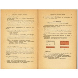 FASCICULE - MANUEL DE PHARMACIE APPLIQUEE 