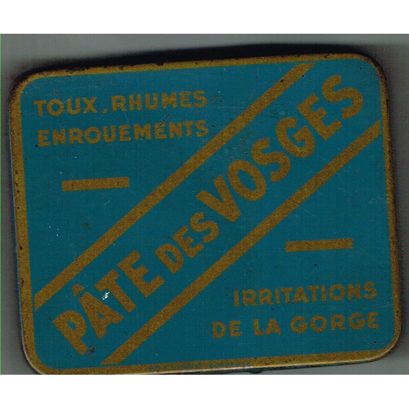 BOITE ANCIENNE EN METAL PÂTE DES VOSGES BOITE ANCIENNE EN METAL PÂTE DES VOSGES