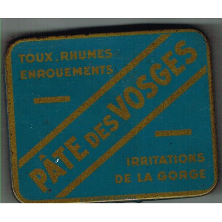 BOITE ANCIENNE EN METAL PÂTE DES VOSGES