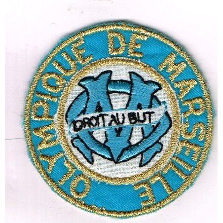 ECUSSON BRODE OM DROIT AU BUT  DANS UN CERCLE