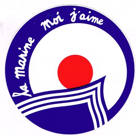 AUTOCOLLANT LA MARINE MOI J'AIME