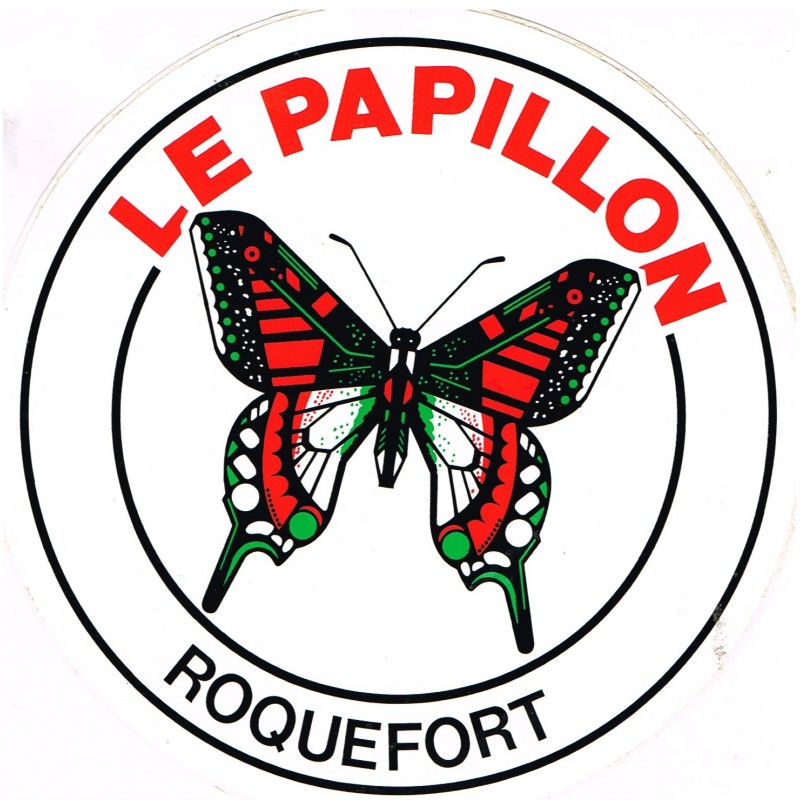 AUTOCOLLANT LE PAPILLON - ROQUEFORT