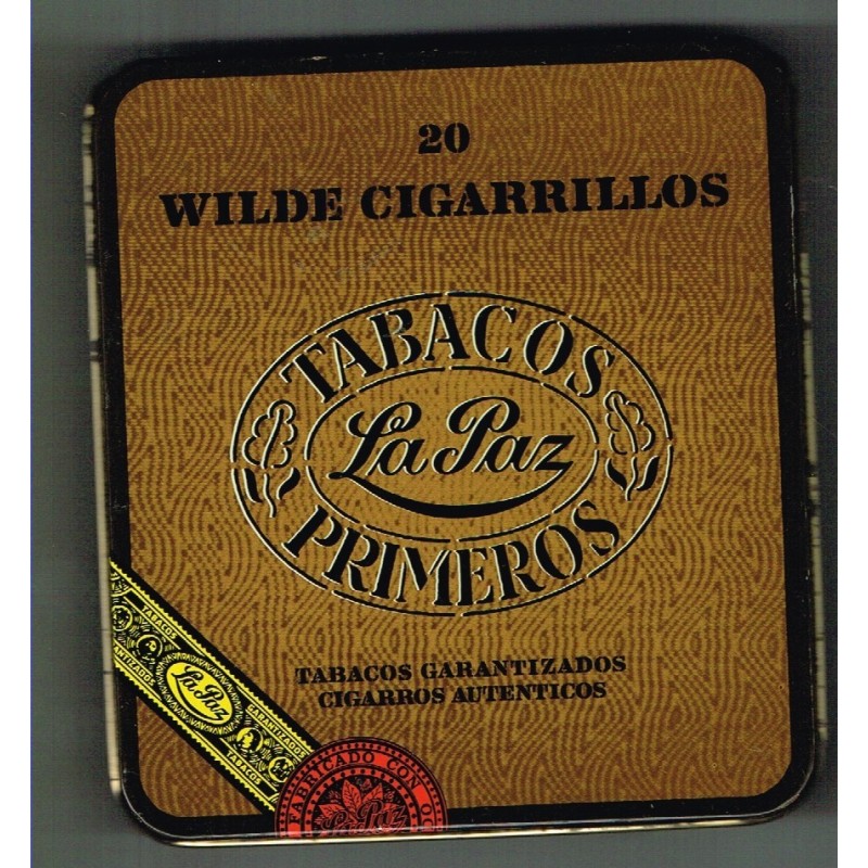 BOITE METAL VIDE DE 20 CIGARES "WILDE CIGARILLOS" BOITE METAL VIDE DE 20 CIGARES "WILDE CIGARILLOS"
