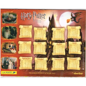 CALENDRIER ALMANACH DU FACTEUR 2007 - HARRY POTTER ET LA COUPE DE FEU