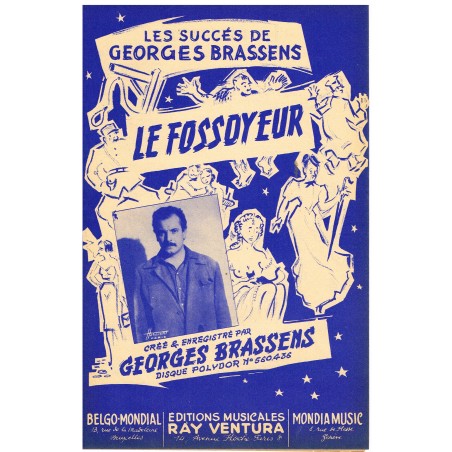 PARTITION dDE GEORGES  BRASSENS - LE FOSSOYEUR