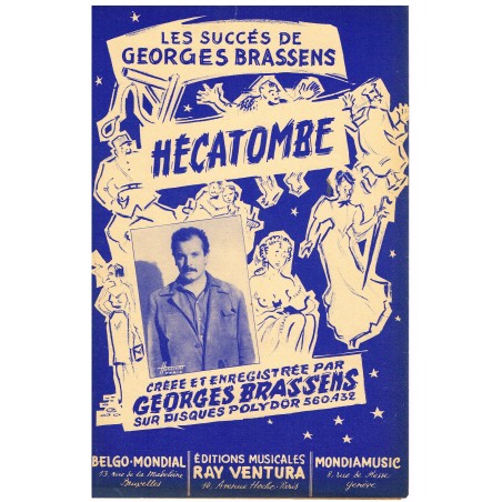 PARTITION de Georges BRASSENS - HECATOMBE