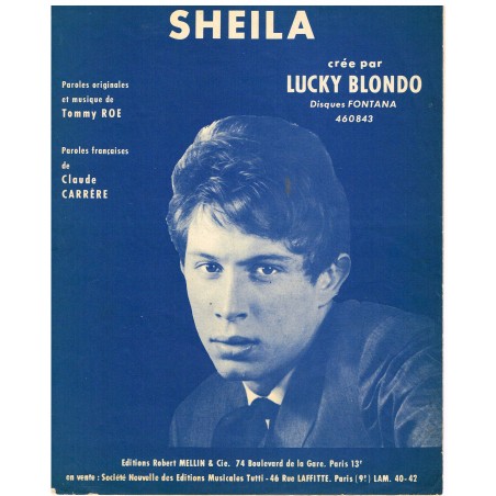 PARTITION DE LUCKY BLONDO - SHEILA