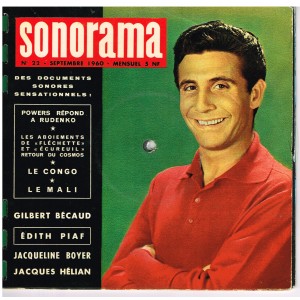 MAGAZINE SONORE SONORAMA N° 22 - SEPTEMBRE 1960 - GILBERT BECAUD