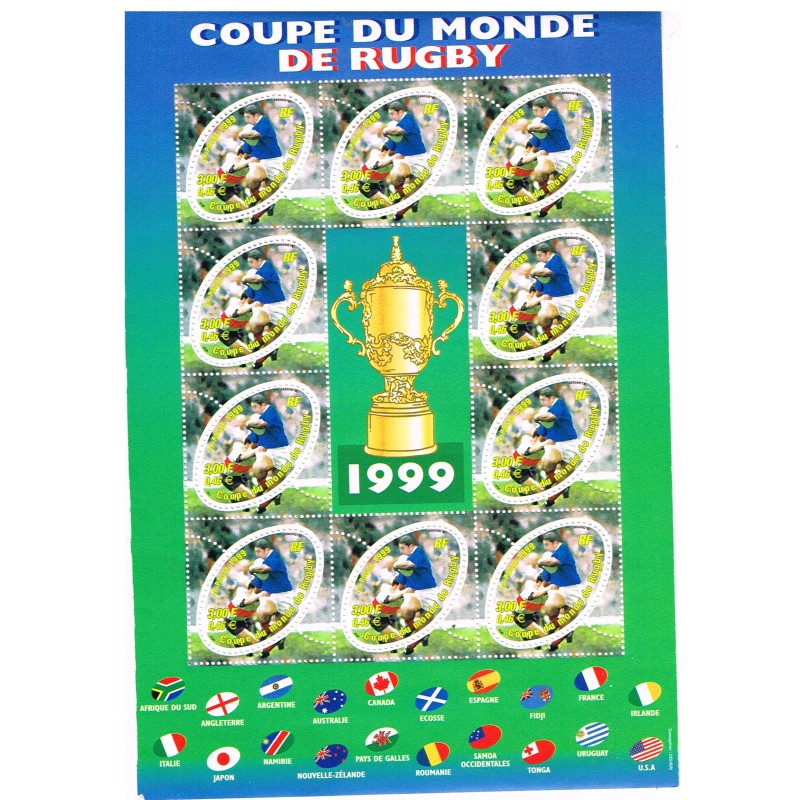 BLOC N° 26 COUPE DU MONDE DE RUGBY - 1999