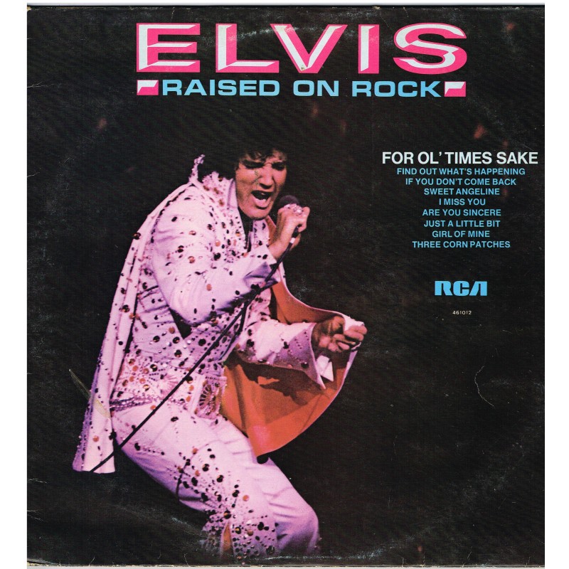 DISQUE 33 TOURS - ELVIS PRESLEY- ELVIS - RAISED ON ROCK