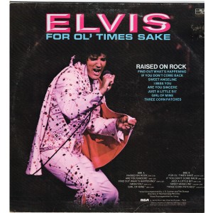 DISQUE 33 TOURS - ELVIS PRESLEY- ELVIS - RAISED ON ROCK