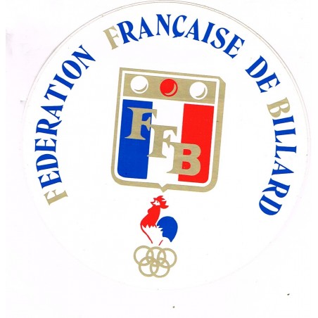 AUTOCOLLANT BILLARD - FEDERATION FRANCAISE DE BILLARD