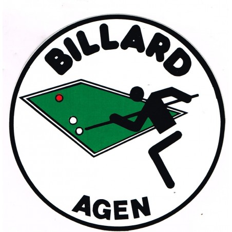 AUTOCOLLANT BILLARD - BILLARD AGEN