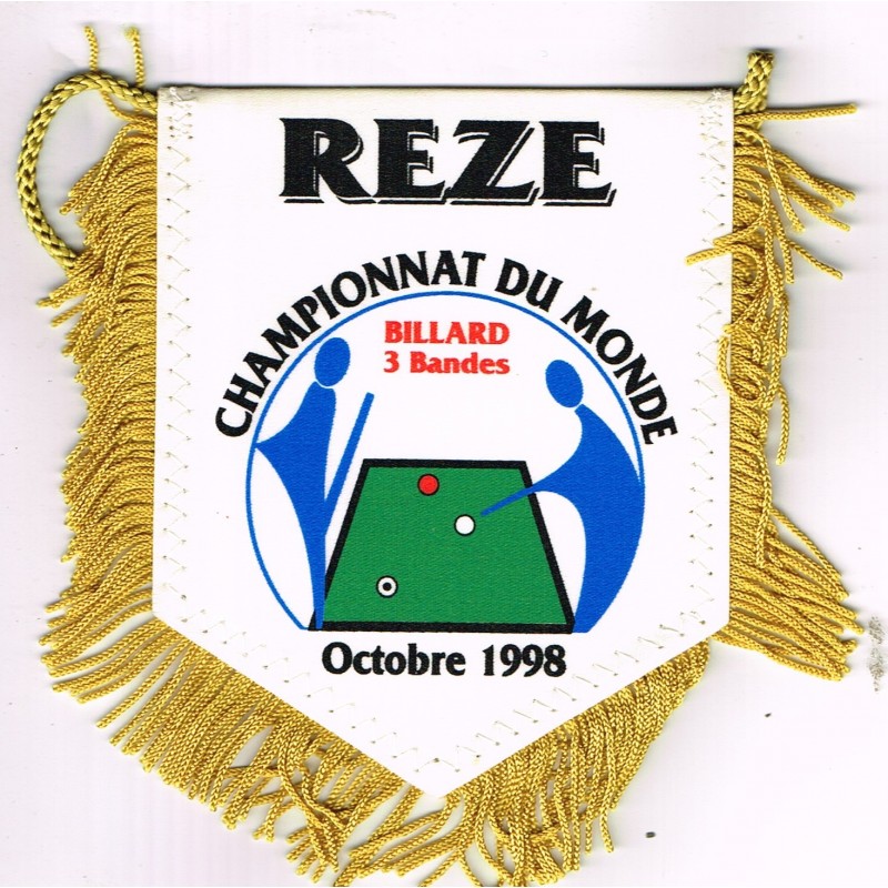 FANION BILLARD 3 BANDES - CHAMPIONNAT DU MONDE - REZE