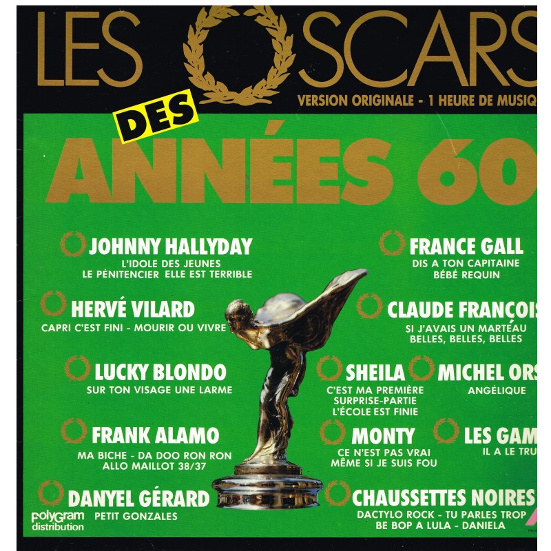 DISQUE 33 TOURS - LES OSCARS DES  ANNEES 60 - VERSION ORIGINALE