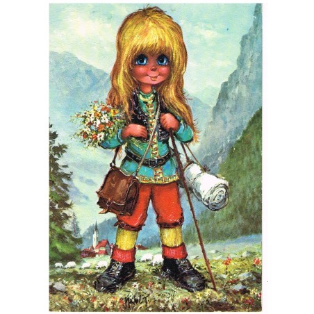 CARTE POSTALE MICHEL THOMAS  LA FILLE - LA MONTAGNE - E 10