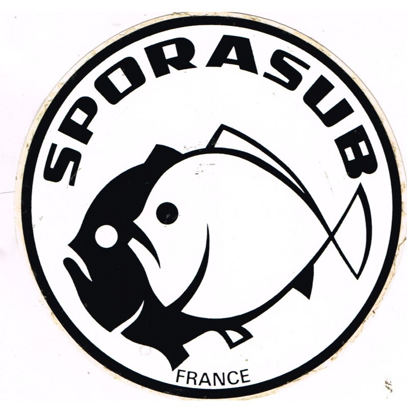 AUTOCOLLANT CHASSE SOUS MARINE - SPORASUB FRANCE