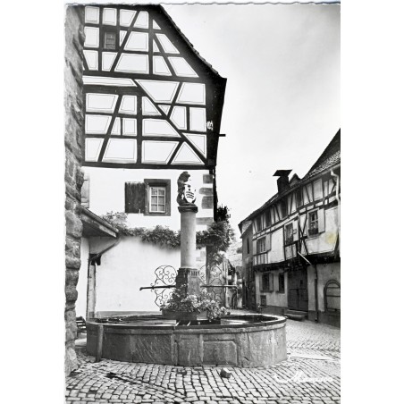 cp68-riquewihr-la-fontaine-devant-le-dolder