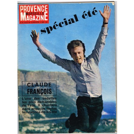 PROVENCE MAGAZINE MARSEILLE N° 175 - JUILLET 1964 - CLAUDE FRANCOIS