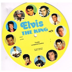 PICTURE DISQUE 45 TOURS ELVIS PRESLEY - THE KING - TROUBLE