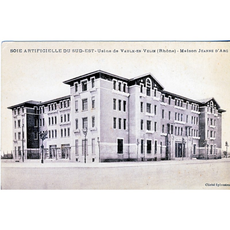 cp69-usine-de-vaulx-en-velin-soie-artificielle-du-sud-est-maison-jeanne-d-arc