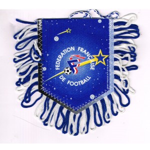 FANION FEDERATION FRANCAISE DE FOOTBALL - LIGUE DE LA MEDITERRANEE AVEC 5 BLASONS