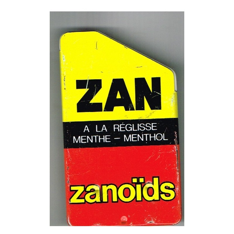BOITE METAL ANCIENNE ZAN - ZANOÏDS - UZES-MOUSSAC BOITE METAL ANCIENNE ZAN - ZANOÏDS - UZES-MOUSSAC
