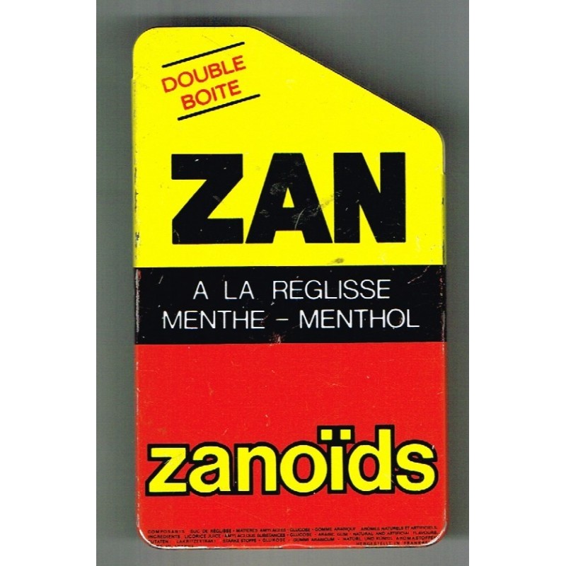 DOUBLE BOITE METAL ANCIENNE ZAN - RICQLES ZAN UZES-MOUSSAC