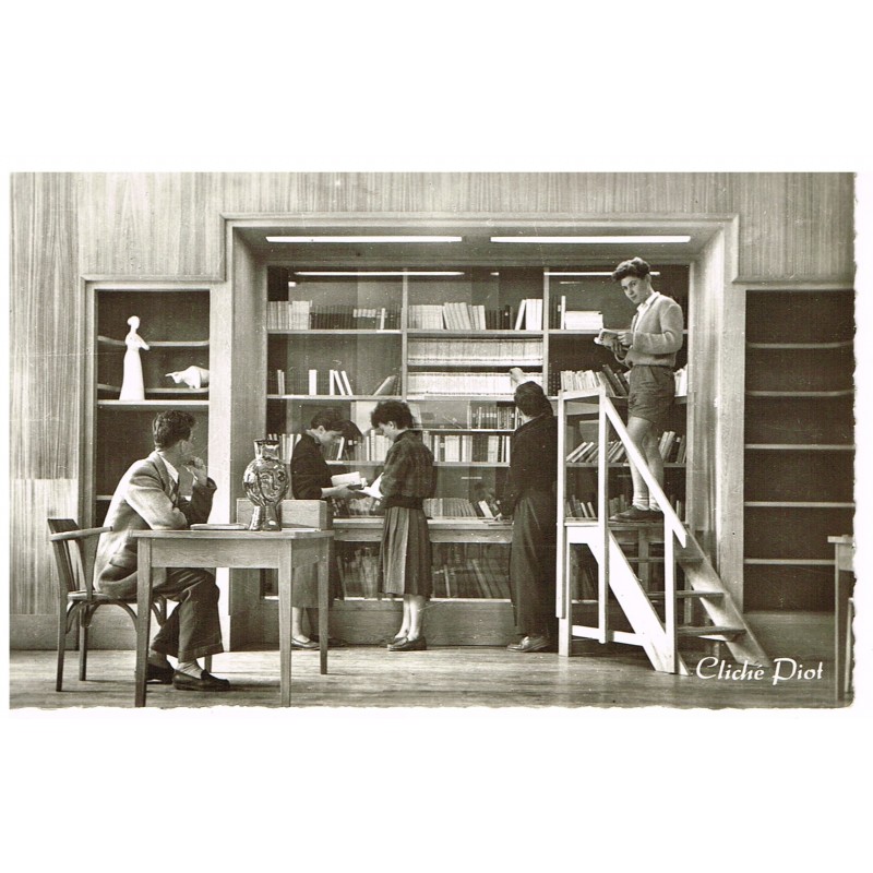 CP78 MONTGERON - LYCEE MIXTE  - LA BIBLIOTHEQUE DU PETIT COLLEGE